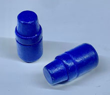 The Blue Bullets 38/357 Caliber (.358 Dia) Reloading Bulets BB38357158SWC 158 Grain Semi Wad Cutter Polymer Coated 250 Pieces
