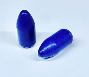 The Blue Bullets .38/357 Caliber (.358 Dia) Reloading Bullets BB38357160RN 160 Grain Round Nose Polymer Coated 250 Pieces