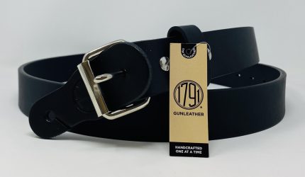 1791 Gunleather Gun Belt 01 Stealth Black - Size 34/38