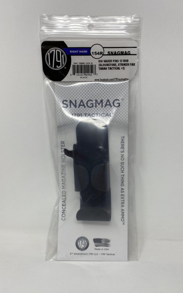 1791 GunLeather Right Hand 154R SnagMag 1791TACSNAG154R Black