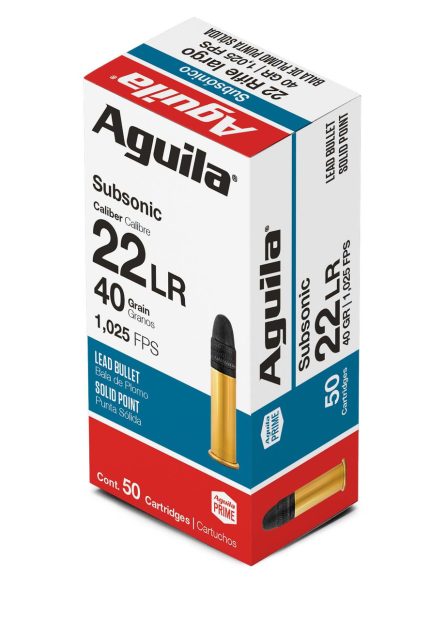 Aguila 22LR Ammunition SuperExtra 1B222269 Subsonic 40 Grain Lead Round Nose 50 rounds