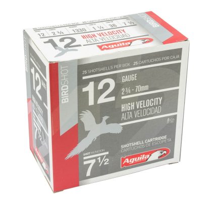 Aguila 12 Gauge Ammunition 1CHB1207 2-3/4" 1.25oz #7.5 Shot 1330fps CASE 250 Rounds
