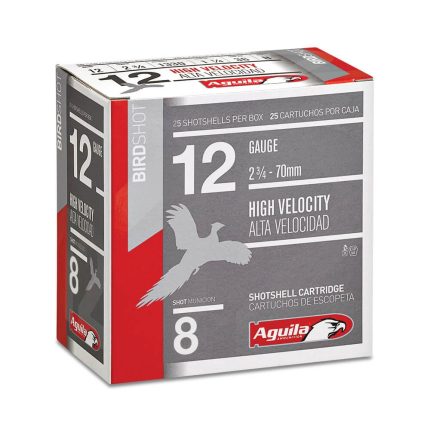 Aguila 12 Gauge Ammunition 1CHB1208 2-3/4" 1.25oz #8 Shot 1330fps CASE 250 Rounds