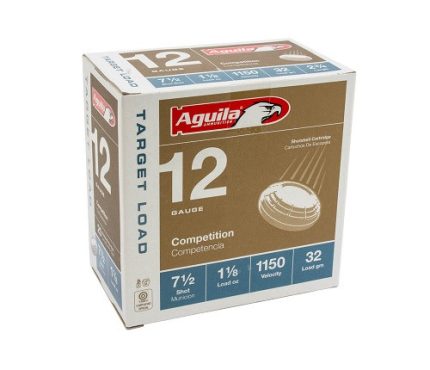 Aguila 12 Gauge Ammunition 1CHB1282CASE 2 3/4" 1 1/8oz #7.5 Shot 1150 Fps Case 250 Rounds