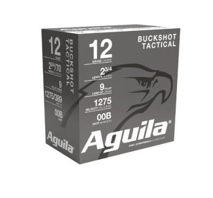 Aguila 12 Gauge Ammunition 1CHB1320 2.75" 00 Buck 1275fps CASE 250 Rounds