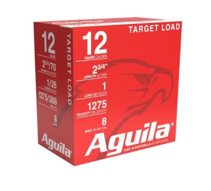 Aguila 12 Gauge Ammunition 1CHB1328CASE 2 3/4" 1oz #8 Shot 1275 Fps Case 250 Rounds