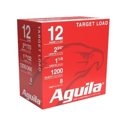 Aguila 12 Gauge Ammunition 1CHB1358CASE 1 1/8oz 1200 Fps #8 Shot Case 250 Rounds