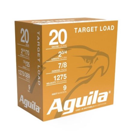 Aguila 20 Gauge Ammunition 1CHB2039 2 3/4" 7/8oz 1275 #9 Shot CASE 250 Rounds