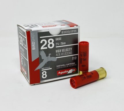 Aguila 28 Gauge Ammunition 1CHB2838CASE 2-3/4" 1 oz 8 Shot 1200 Fps CASE 500 Rounds