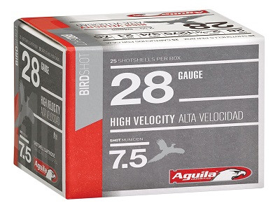 Aguila 28 Gauge Ammunition 1CHB2873 2.75" 3/4oz #7.5 Shot 1275fps CASE 500 Rounds
