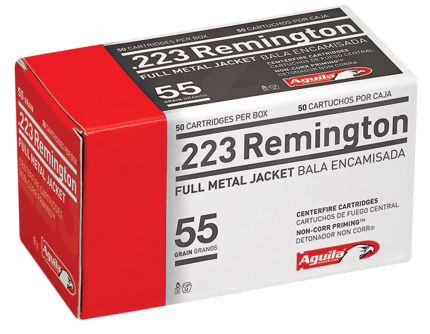 Aguila 223 Remington Ammunition 1E223110 55 Grain Full Metal Jacket CASE 1000 rounds
