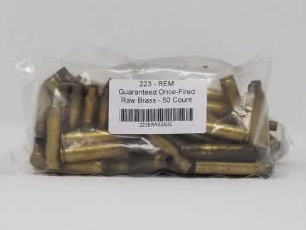 223 Rem Brass Castings Once Fired Raw Not Washed 50 Pieces