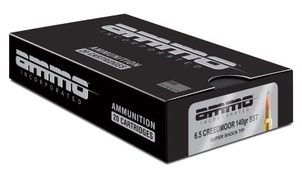 Ammo Inc 6.5 Creedmoor Ammunition AI65CM140SST-A20 140 Grain Super Shock Tip 20 Rounds
