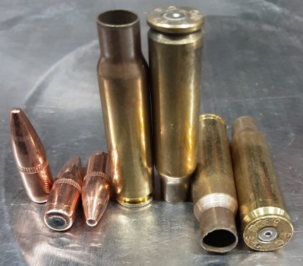 Federal 6.8 SPC Once Fired Brass With 115 Grain Full Metal Jacket Boat Tail Projectiles 68SPCCOMBO Combo Pack 150 Pieces