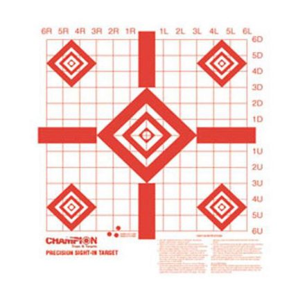 Champion Redfield Style Precision Sight In Target 16"x15.75" 10 Pack
