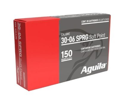 Aguila 30-06 Springfield Ammunition 8108AG 150 Grain Interlock Boat Tail Soft Point 20 Rounds