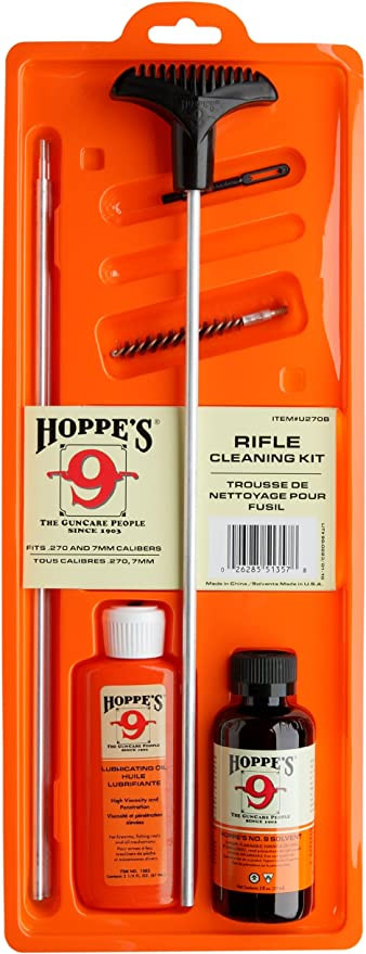 Hoppe's No. 9 Cleaning Kit with Aluminum Rod, 7mm, .270/.280 Caliber Rifle