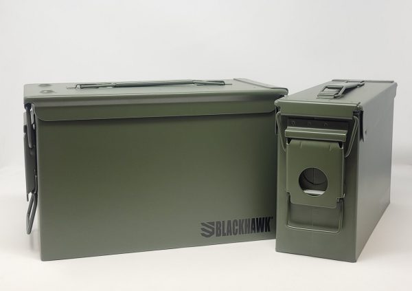 Blackhawk Metal Ammo Can Combo 9750A130CANS 30 Cal Ammo Can Inside 50 Cal Ammo Can OD Green