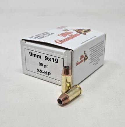 Mills Ammunition 9mm Ammunition 990FBXSSV 90 Grain V-Crown Jacketed Hollow Point 20 Rounds