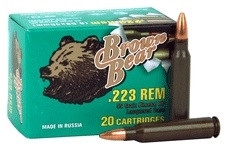 Brown Bear 223 Remington Ammunition AB223HP 55 Grain Hollow Point CASE 500 rounds