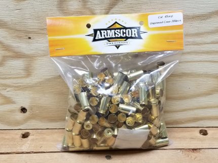 Armscor 45 Auto New Reloading  Brass 52114 Brass 200 Pieces