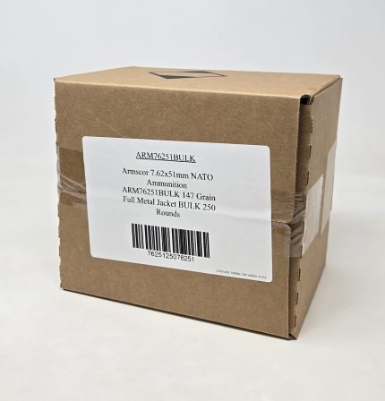 Armscor 7.62x51mm NATO Ammunition ARM76251BULK 147 Grain Full Metal Jacket BULK 250 Rounds
