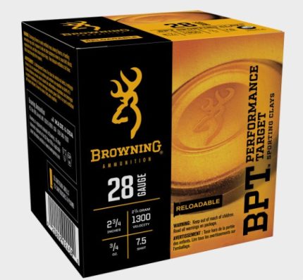 Browning 28 Gauge BPT Ammunition B193632827 2-3/4" #7.5 Shot 3/4oz 1300fps 25 Rounds
