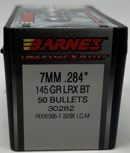 Barnes 7mm (.284 Dia) Reloading Bullets Copper LRX B30282 145 Grain Boat Tail Ballistic Tip 50 Pieces