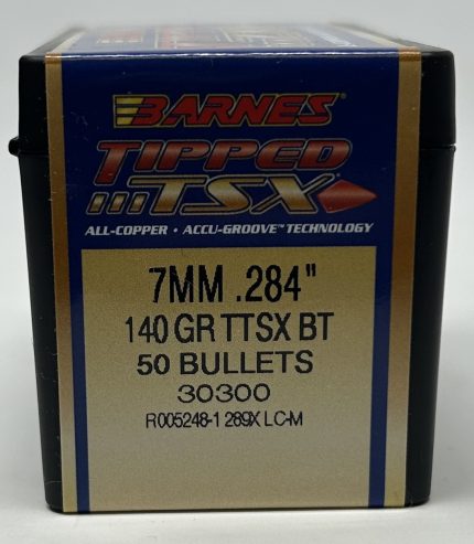 Barnes 7mm (.284 Dia) Reloading Bullets Copper TTSX B30300 140 Grain Boat Tail Ballistic Tip 50 Pieces