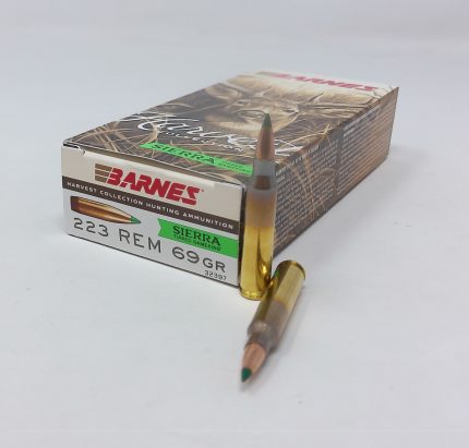 Barnes 223 Rem Ammunition Harvest Collection BB32397 69 Grain Sierra Tipped Gameking 20 Rounds