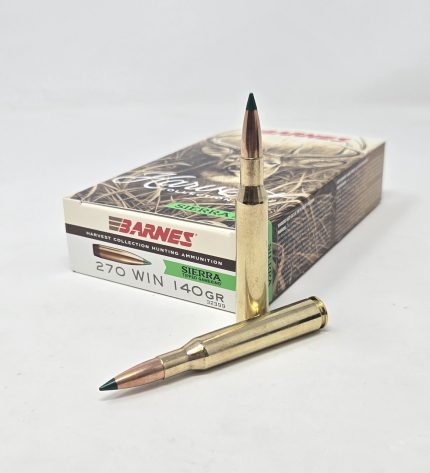 Barnes 270 Win Ammunition Harvest Collection BB32399 140 Grain Sierra Tipped Gameking 20 Rounds