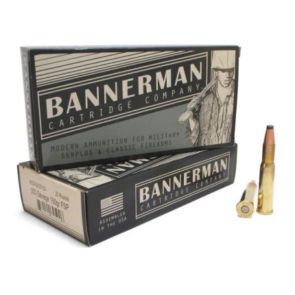 Bannerman 303 Savage Ammunition BCCA303S150 150 Grain Flat Soft Point 20 Rounds