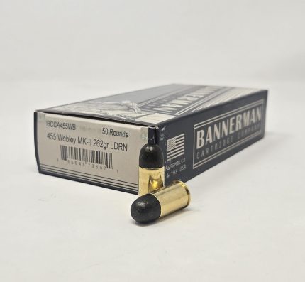 Bannerman 455 Webley Mark-II Ammunition BCCA455WB 262 Grain Hi-Tek Coated Lead Round Nose 50 Rounds