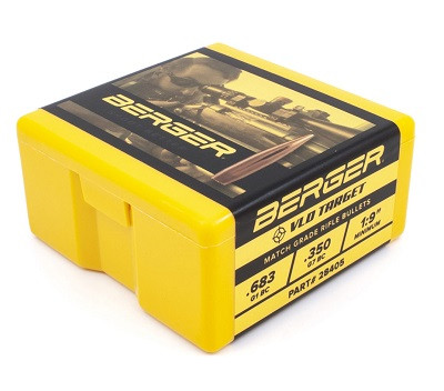 Berger 7mm (.284 Dia) Reloading Bullets 180 Grain VLD Target 100 Pieces