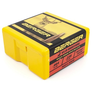 Berger 30 Cal (.308 Dia) Reloading Bullets 155 Grain VLD Hunting 100 Pieces