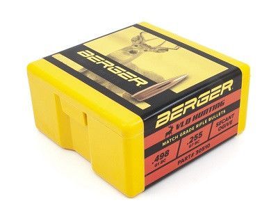 Berger 30 Cal (.308 Dia) Reloading Bullets 168 Grain VLD Hunting 100 Pieces