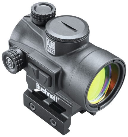 Bushnell AR Optics with TRS-26 Red Dot Sight, 3 MOA Red Dot Reticle, Aimpoint Base (Matte Black)