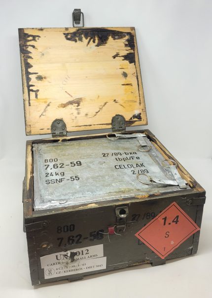 Czech 7.62x54R Surplus Ammunition C54RLPS Steel Case 148 Grain Full Metal Jacket Boat Tail CRATE 800 Rounds