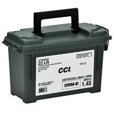 CCI 22LR Stinger Hyper Velocity CCI0976 32gr CPHP with Ammo Can 900 rounds