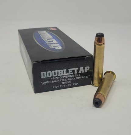 Double Tap 45-70 Gov't Ammunition 4570300SP 300 Grain Jacketed Hollow Point 20 Rounds