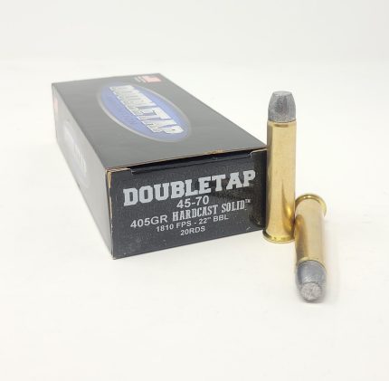 DoubleTap 45-70 Ammunition 4570405HC 405 Grain Hard Cast Lead Flat Nose 20 Rounds