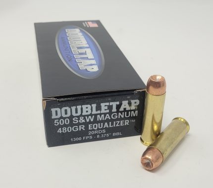 Doubletap 500 S&W Ammunition 500455EQ 455 Grain Equalizer Hollow Point 20 Rounds