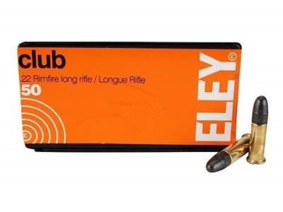 Eley 22LR Club ELEY2100 40 gr LRN BRICK 500 rounds
