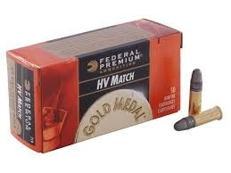Federal 22LR Gold Medal HV MATCH F719 40 gr Solid CASE 5000 rounds
