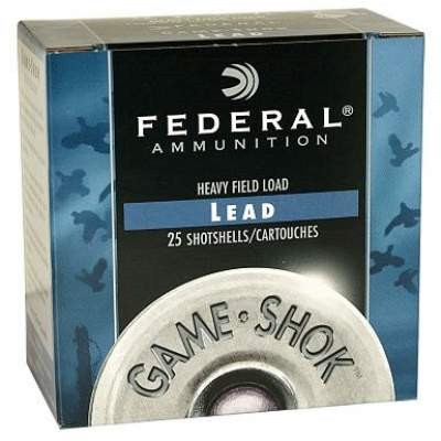 Federal 12 Gauge H1236 Game-Shok Heavy Field Ammunition 2-3/4" 1-1/8 oz #6 Shot 250 rounds
