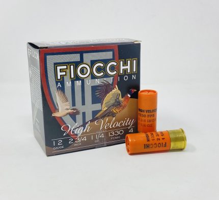 Fiocchi 12 Gauge Ammunition FI12HV4 2-3/4" 1-1/4oz 4 Shot 25 Rounds