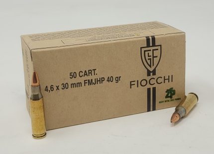 Fiocchi 4.6x30 Ammunition FI46EXC 40 Grain Jacketed Hollow Point 50 Rounds