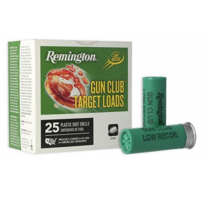 Remington 12 Gauge Ammunition Gun Club GC12LR8ACASE 2-3/4" #8 Shot 1-1/8oz 1100fps CASE 250 Rounds
