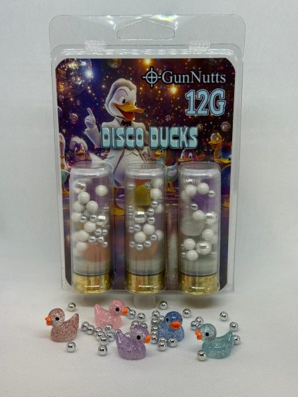 GunNutts 12 Gauge Ammunition Disco Duck GN12GADISCO 2-3/4" Resin Ducks With Airsoft BBs 3 Rounds