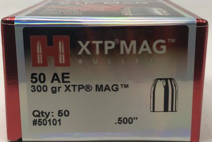 Hornady 50 AE (.500 Dia) Reloading Bullets H50101 300 Grain XTP Mag 50 Pieces